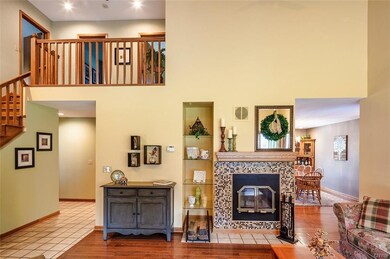 Upstairs is  open to the living room