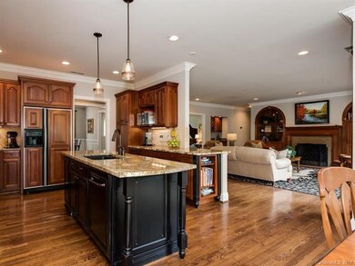 KITCHEN OPENS INTO FAMILY ROOM