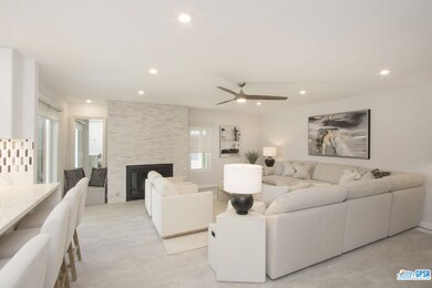 Family Room/Marble Ledger Wall