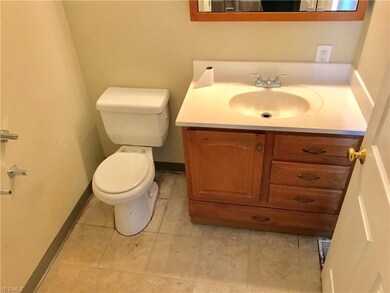 Large half bath on the first floor!