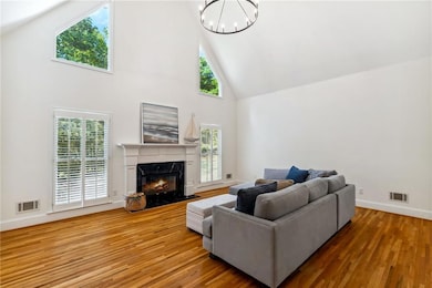 vaulted family room