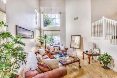 Bright and open with dramatic ceiling in living ro