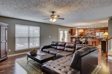 Family room opens to large cooks kitchen