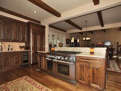 Incredibly designed kitchen with double ovens, bui