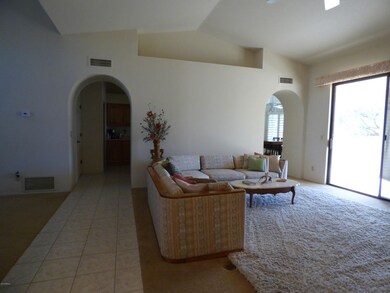 Living room looking toward kitchen