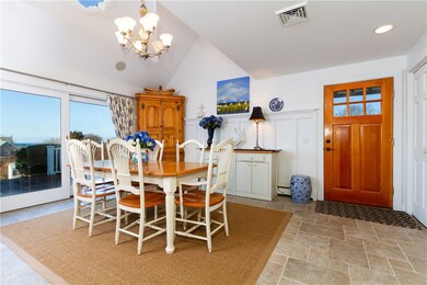 Dine inside or step outside on your expansive deck