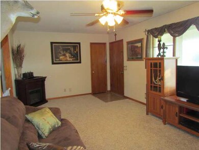 looking toward the entrance in the living room