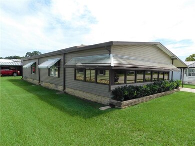 Hurricane shutters on this home.