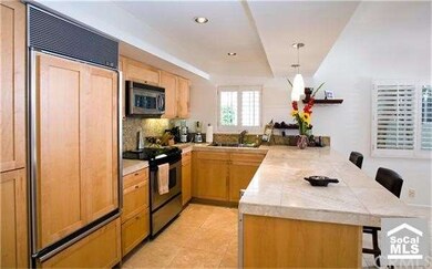 Expensive custom kitchen with high-end appliances.