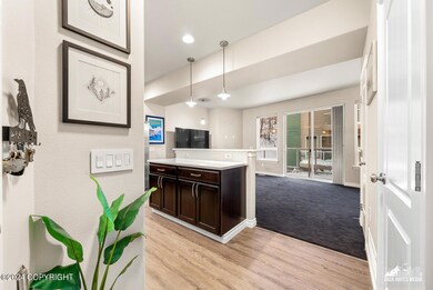 Front entry into kitchen