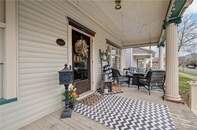 Large inviting front porch