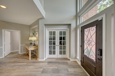 Private study with French doors