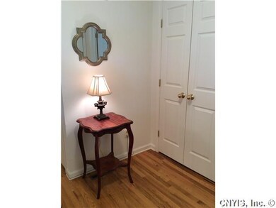 Foyer. Beautiful hardwood floors in the foyer with