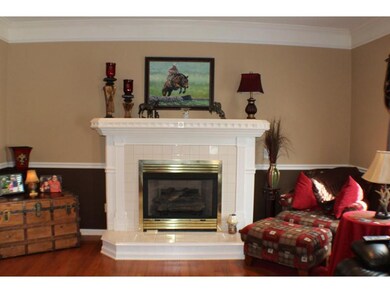 Gorgeous gas fireplace