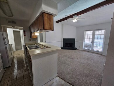 Kitchen off the living room