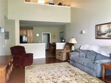 Nice open concept flow from kitchen to family room