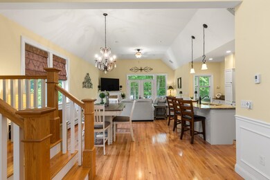 Open concept first floor with first floor Primary bedroom and laundry