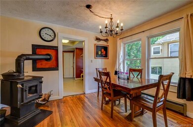 Enjoy dinner and the warmth of fire in front of th