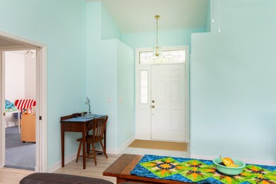 Foyer entry with coat closet