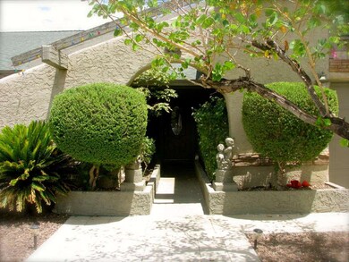 Lush Entry Way To The Home