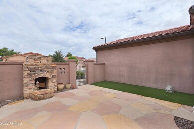 Fireplace in front courtyard