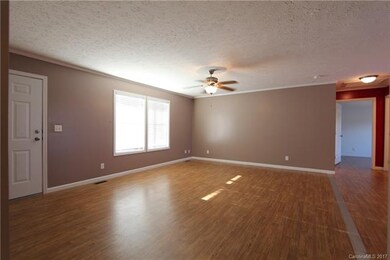 Front door opens into large family room.