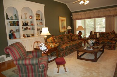 Large open living room with fireplace