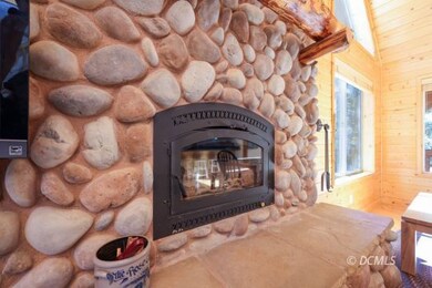 Stone Accented Fireplace