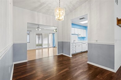 Dining area, kitchen and bonus room