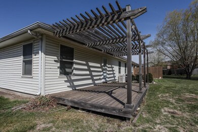 Shaded deck for summer cookouts.