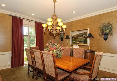 Spacious formal dining room.
