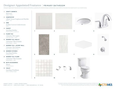 Siena Transitional-Primary Bath Selections