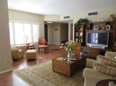 Living room with Front Enty beyond