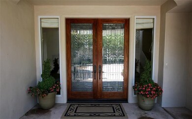 Custom beveled glass entry doors