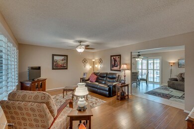 Living Room with Wood Laminate Floors