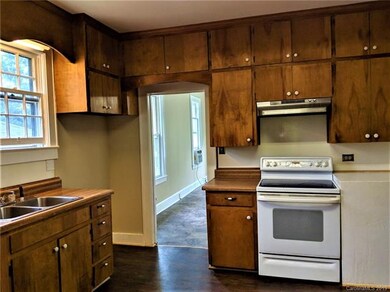 The kitchen has TONS of cabinet space!