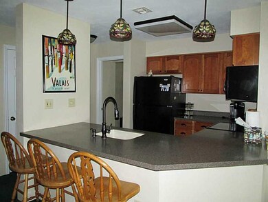 Kitchen. Remodeled! New cabinets, black appliances