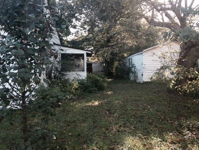 Rear view, laundry area is off the back and separate garage