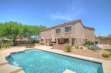 Rear exterior over pool