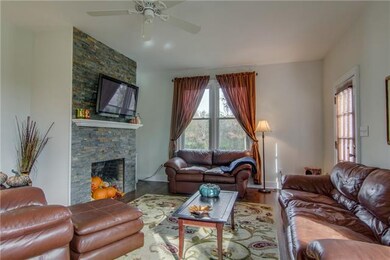 Cozy Great Room with newly restored fire place.  Perfect area to come together with your family and friends.  