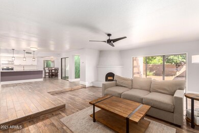 Living Kitchen and Fireplace