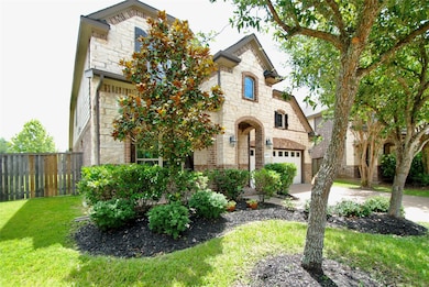 beautiful front yard and trees