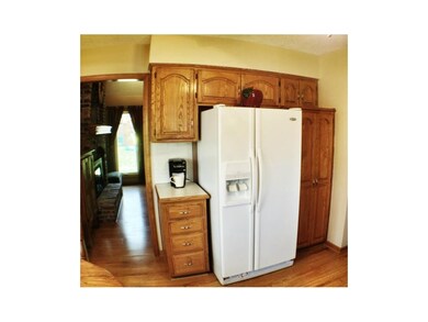 Refrigerator stays, lots of cabinets and pantry to