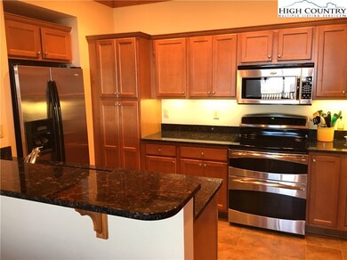 Kitchen with granite counter tops, stainless appli