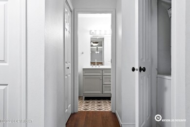Hallway to bathroom