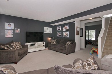 Spacious Family Room has plenty of Sunlight and ro