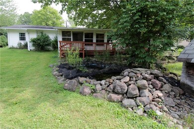 Pond and deck