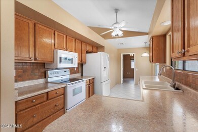 Kitchen with Oak Cabinets