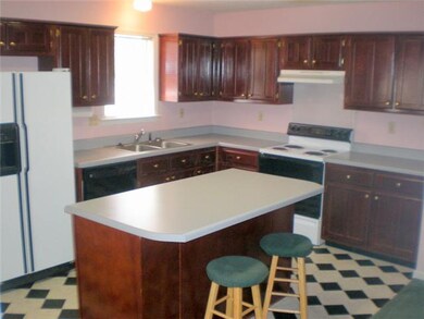 Spacious kitchen w/island. All appliances included