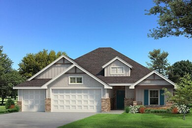 Craftsman-style home with a front yard, concrete driveway, roof with shingles, a garage, and board and batten siding